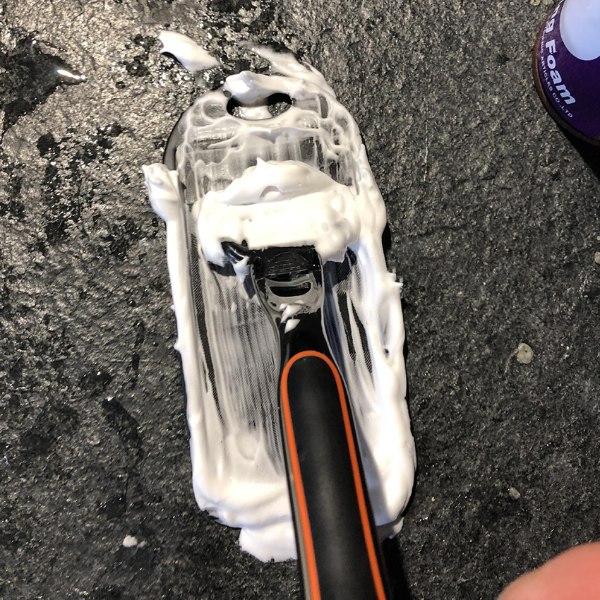 Razor Blades Sharpener, Shaver Blade Sharpener Cleaner Pad, Shaving Razor Blade Care Cleaning Tool for Extend Life, Black