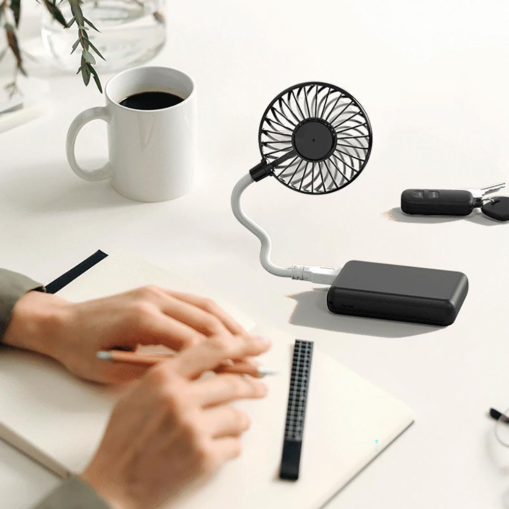 Mini USB Fan 360 Degree Adjustable Angle Foldable Cooling Fan Outdoor Office Desk Travel Portable Carry Fan Noiceless Mute Fan