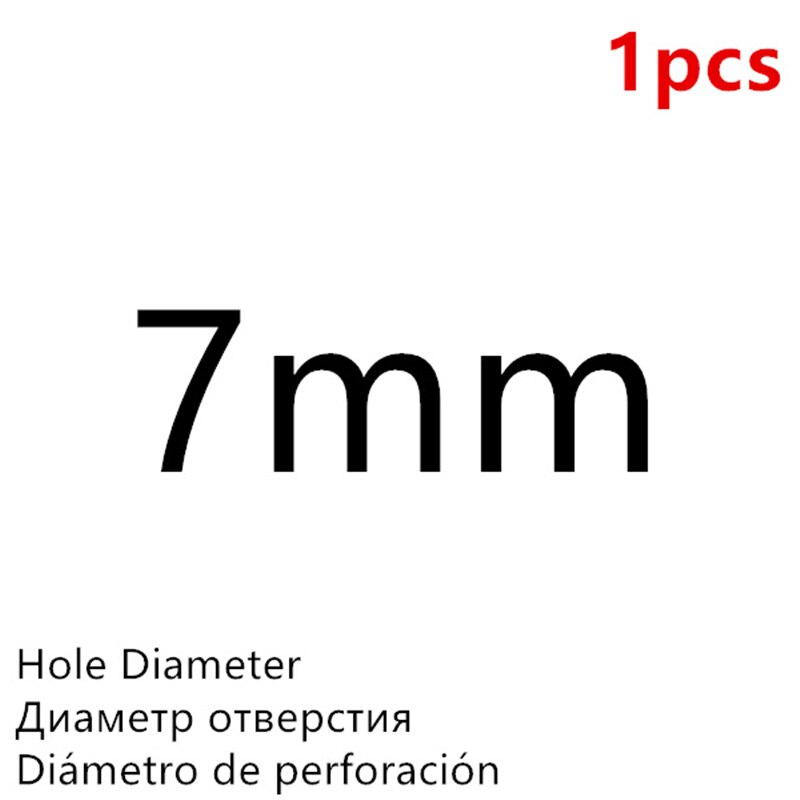 1 Punching Leather Hole Punch Round Steel Leather Craft Hollow Hole Punch 1mm-25mm Metal Gaskets Plastic Rubber Tools: 1pcs 7 mm