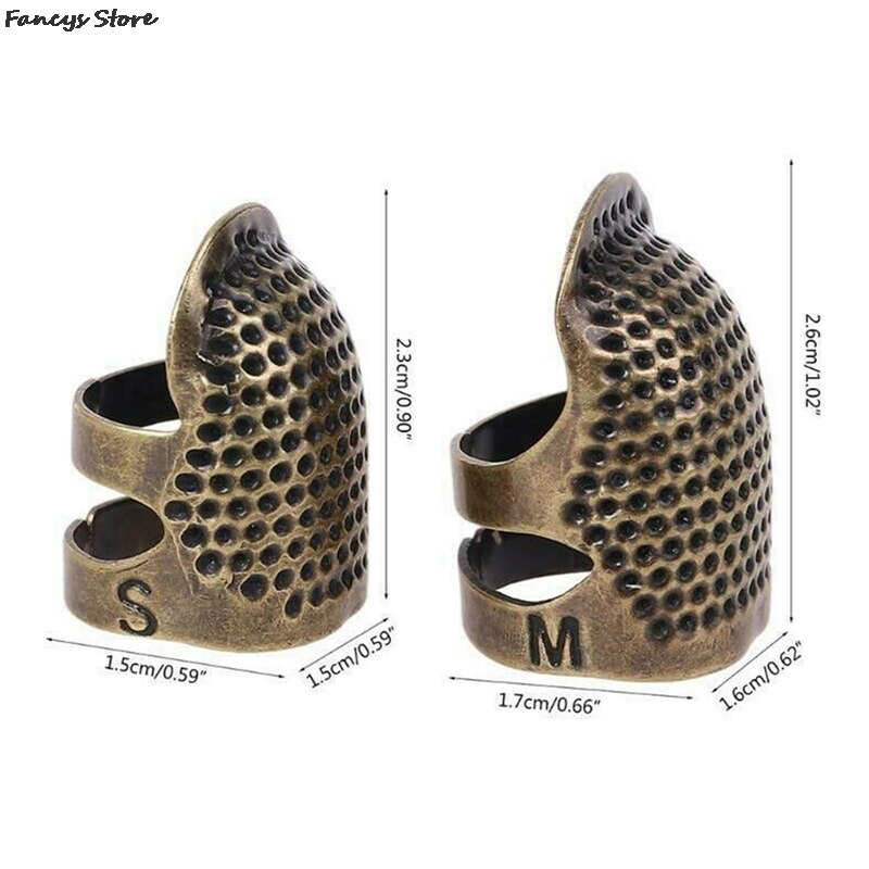 Vinger Cot Vingerhoed Apparaat Naaien Ring Vingerhoed Vinger Cot Huishouden Verstelbare Vingerhoed Hoepel Borduren Vinger Babybedjes Diy Gereedschap Thuis