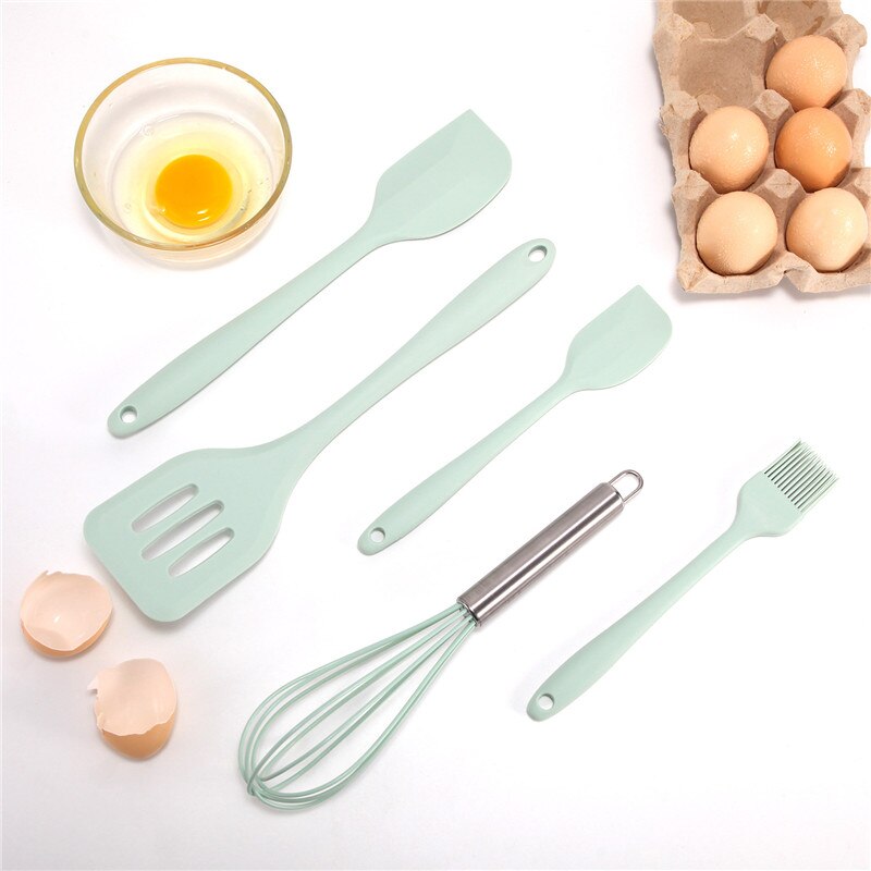 Silicone Baking Cake Utensil Non-stick Spatula Bakingutensils Egg Beater Brush Scraper Kitchen Silicone Cooking Kitchenware
