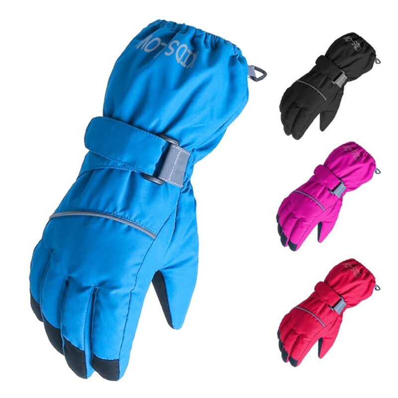 Kinder Winter Warme Ski Handschuhe Kinder Dicke Wasserdichte Volle Finger Handschuhe Outdoor Sport Snowboard Handschuh für 4-14 Jahre alte Kinder