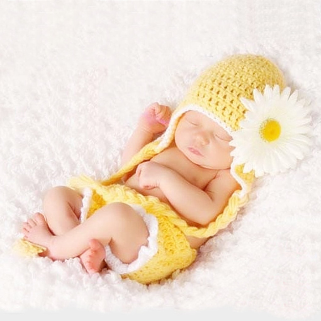 Handgemaakte baby dieren stijl foto prop outfit kleding wol breien haak fotografie hoed stoffen set