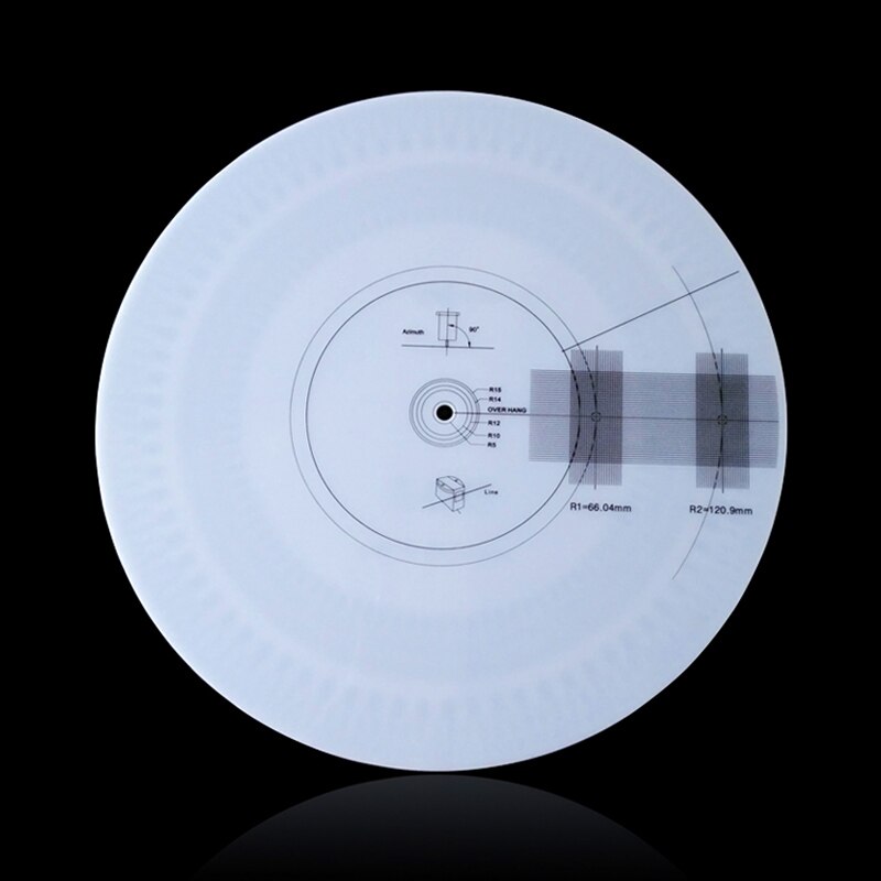 LP Vinyl Pickup Calibration / Distance Gauge Protractor Adjustment Tool Adjustment Ruler Turntable Accessories