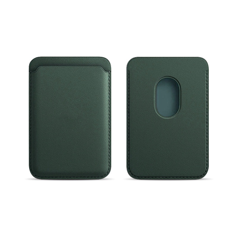 Cartera MagSafe magnética - Funda tarjetero de cuero PU para iPhone 12/13/14/15/16, accesorio MagSafe delgado con almacenamiento de tarjetas ​