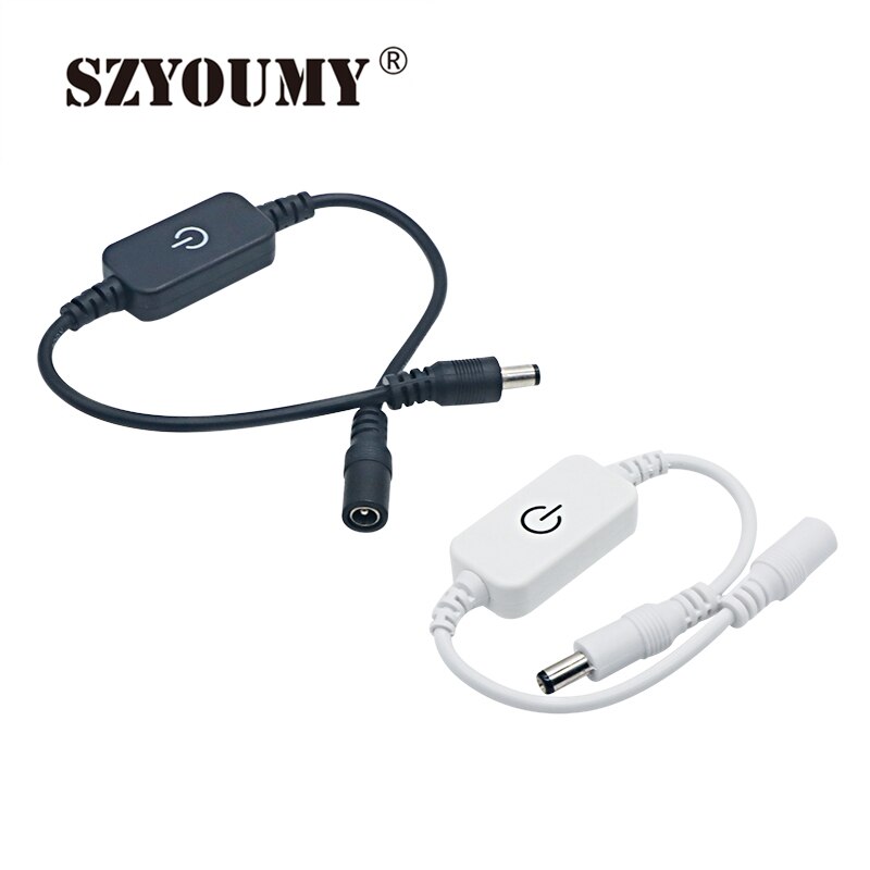 SZYOUMY itouch Led dimmer DC12-24V 4A dimmer controller with DC brightness adjust on/off switch for single color led strip
