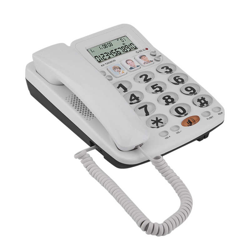 Desktop Fixed Corded Phone with Speakerphone Speed Dial Home Landline Phone with Caller ID Display for Home Office Telephone