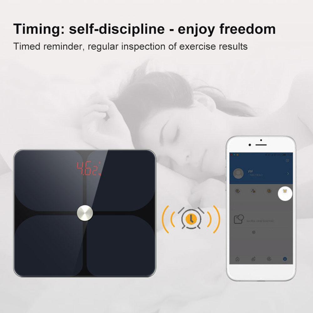 Kropsfedtvægt smart elektronisk led digital vægte vægt badeværelse balance connecte bluetooth til fitbit apple health & google