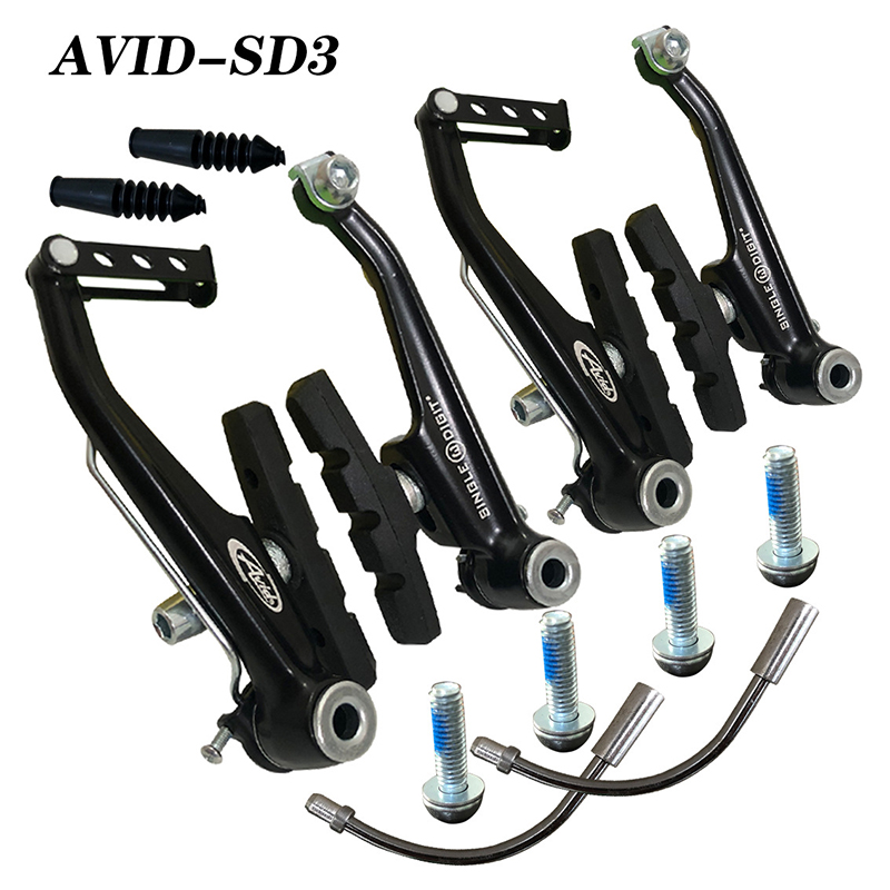 Avid Fiets V Brake Set FR5 Aluminium Remhendel SD3 Voor Achter V-Remklauwen Road Mountainbike onderdelen Fit Sram: 2Pair Vbrake Caliper