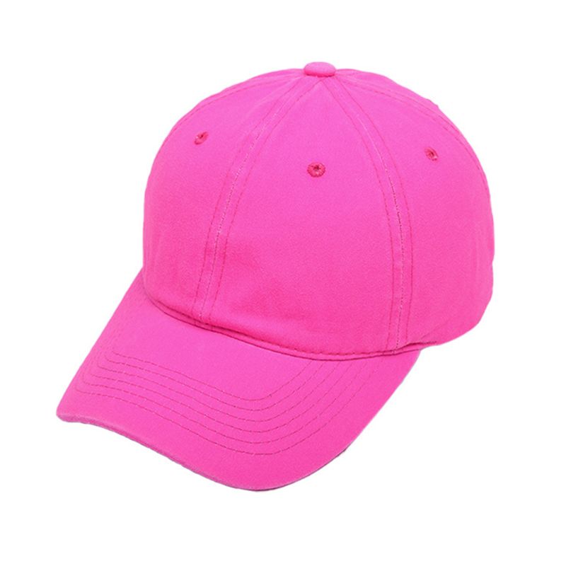 Unisex Fluorescerende Neon Veiligheid Baseball Cap Heldere Effen Kleur Hoge Zichtbaarheid Outdoor Zonnebrandcrème Hip Hop Snapback Hoed: Rose Red