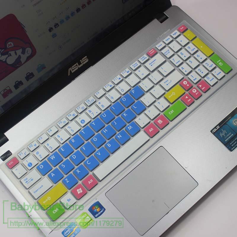 Silikonowe 15 Cal Laptop Asus R540L R540LA R540U R540N R540UB F556 F556U R558 R558u R588UQ klawiatura obudowa ochronna: candyblue