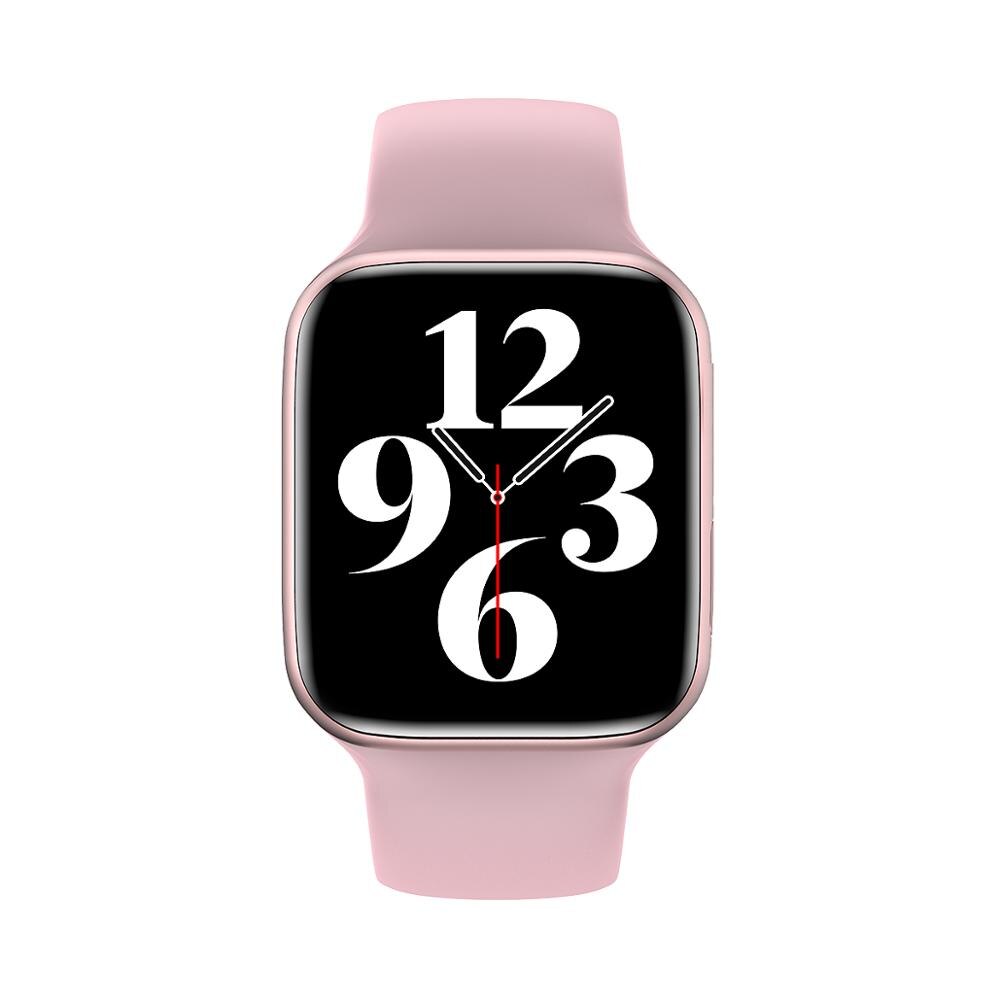 Cobrafly IWO HW22 Smartwatch 1,75 zoll Bildschirm 44mm Serie 6 Bluetooth Anruf IP67 Wasserdicht Männer Frauen Uhren PK iwo 13 HW12 W46: Pink