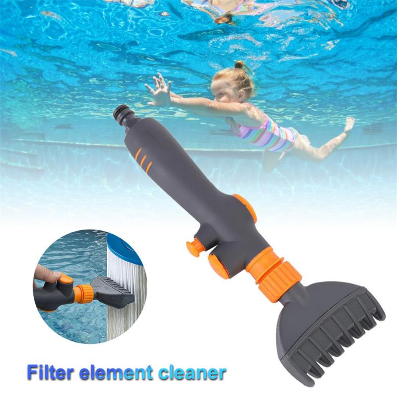 Swimming pool cleaning equipment paper element filter element cleaner cleaning brush hand-held filter element flushing tool