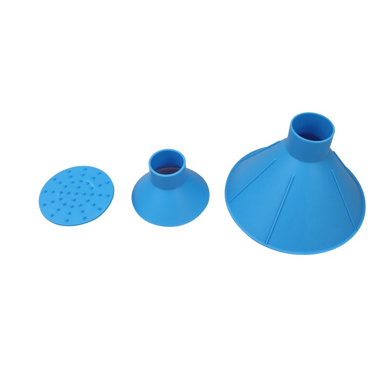 3Pcs Auto Car Magic Window Windshield Car Ice Scraper Shaped Funnel Snow Remover Deicer Cone Deicing Tool Window Cleaning: Blue-3Pcs