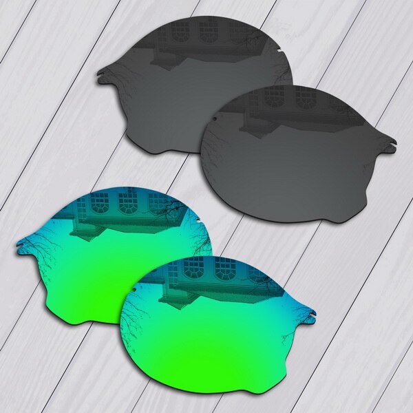 E.O.S Polarized Enhanced Replacement Lenses for Oakley Tailend Sunglasses - Multiple Choice: Black-Green