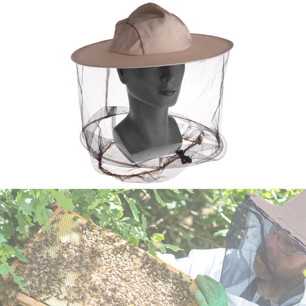 Anti Bee Face Mask Cloth Fabric Net yarn Hat Beekeeping Protector Cap Beekeeper Fly Insect Net