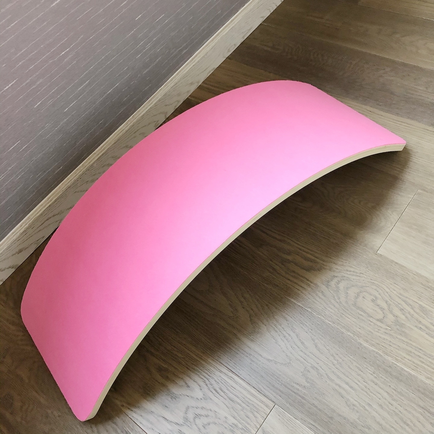 Planche d&#39;équilibre en bois pour enfants, balançoire incurvée, équipement de Yoga, Fitness, jouets d&#39;intérieur pour bébés, Sports de plein air, jouet d&#39;entraînement pour adultes,: rose red