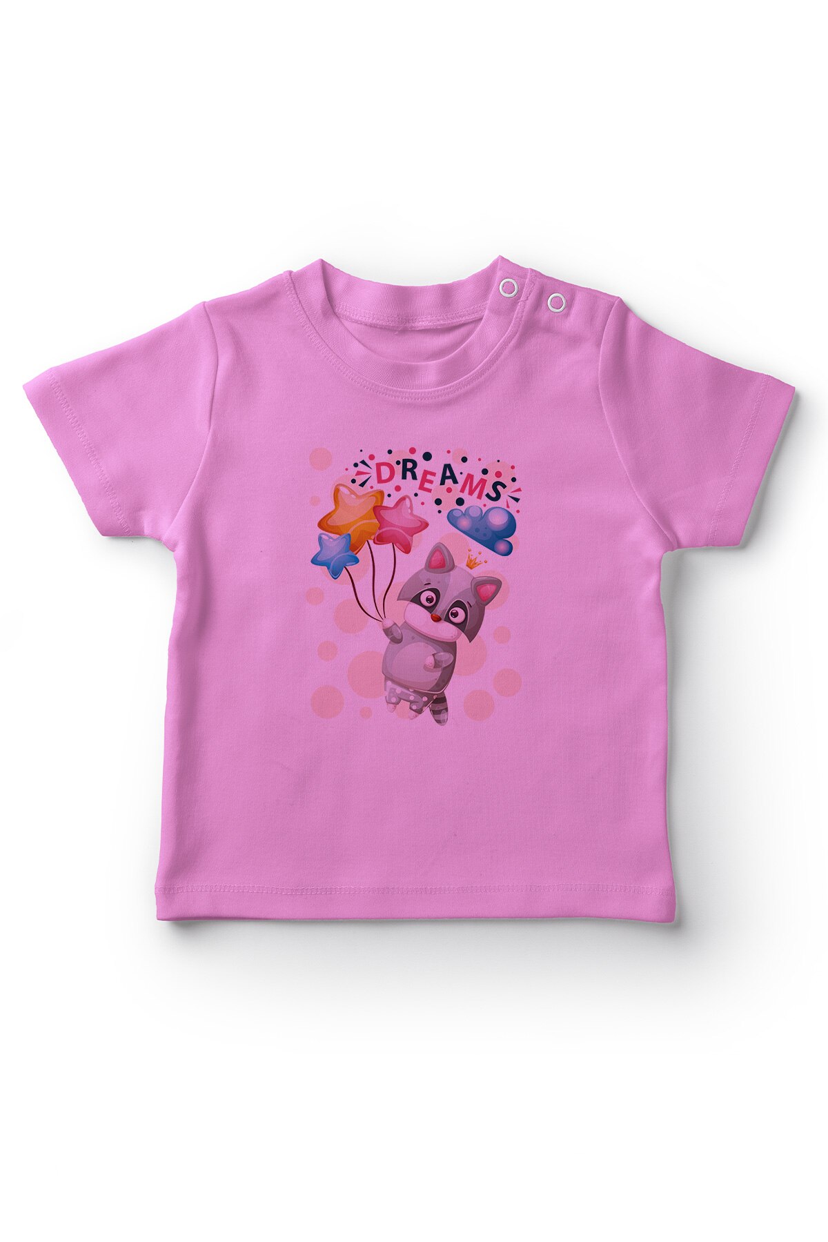 Angemiel bebé Rüyalardaki mapache bebé niña camiseta rosa