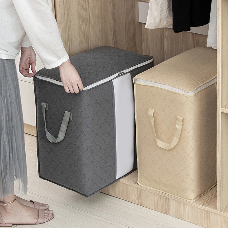 Thuis Opslag Opvouwbare Tas Waterdichte Oxford Stof Beddengoed Kussens Quilt Opbergtas Kleding Opbergtas Organizer