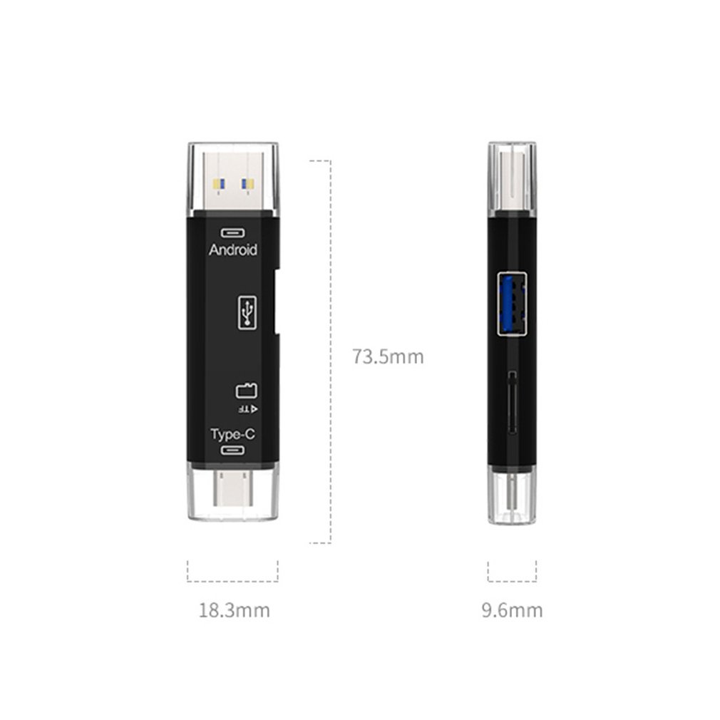 Usb-stick-lesegerät typ c micro sd usb otg-kartenadapter 3 in 1 usb-c-flash-stick tf lesen für android-handy pc mac
