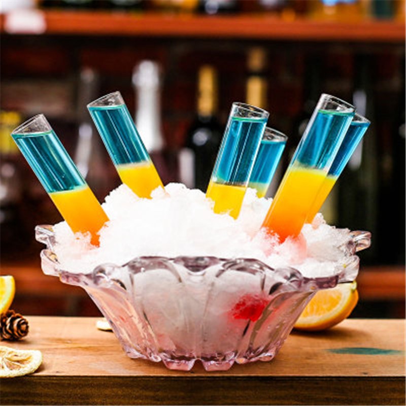 Test Tube Cocktail Glass Bar KTV Night Club Nightclub Home Party Shot Glass Tipsy Molecular gastronomy Wine Cup 10pc/lot