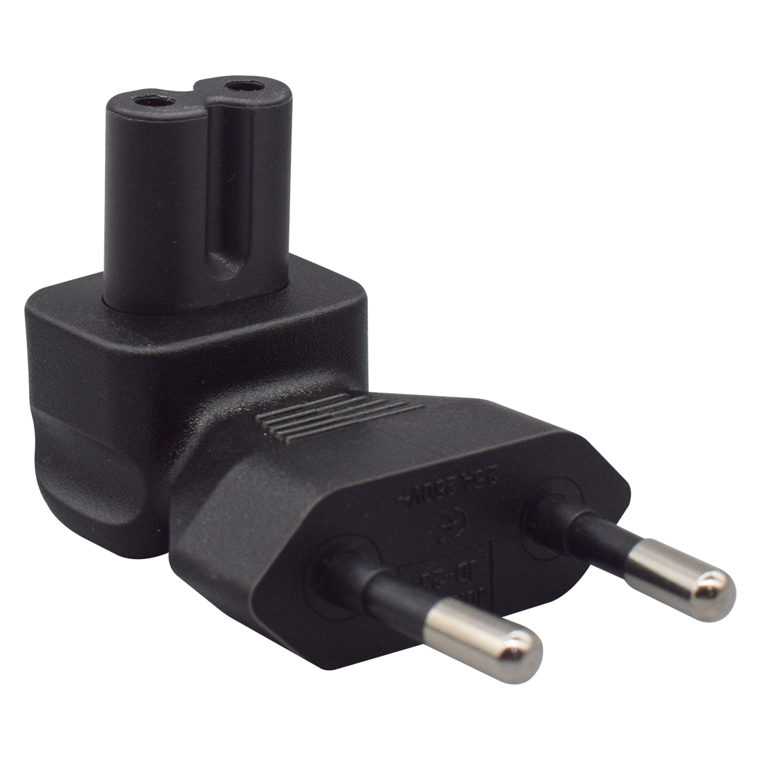 Jorindo Eu Naar Iec320 C7 Conversie Plug, Europese 2 Pins Mannelijke Stekker Naar Iec 320 C7 Haakse Ac Adapter