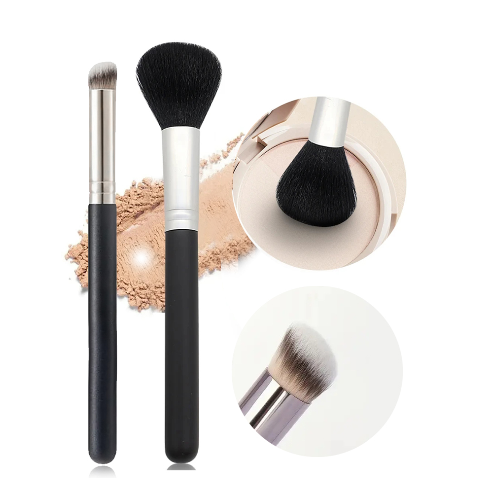 Pincel corretivo de base premium contorno blush pincéis impecável sob os olhos denso pincel de maquiagem facial para mistura: ROXO