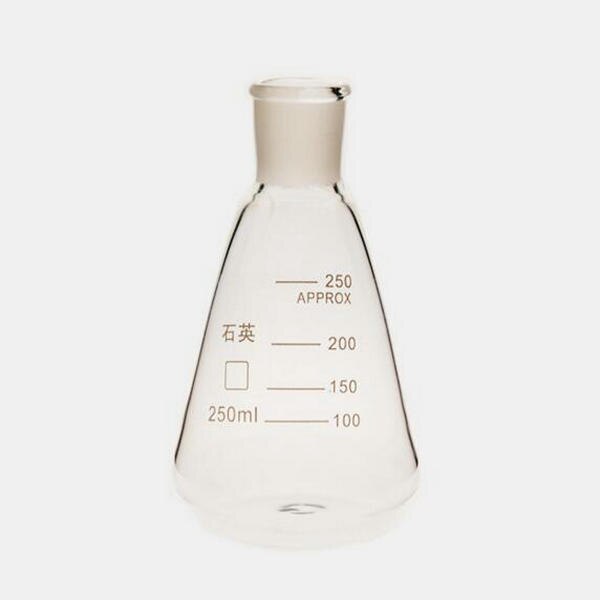 1PC 5ml to 2000ml Quartz glass conical flask