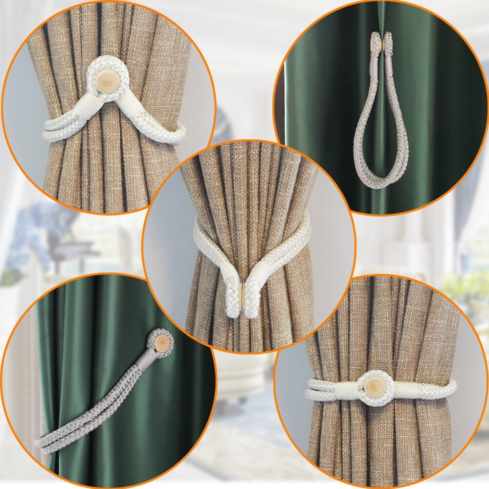 1pc magnetisk gardin holdebånd tiebacks hjem tekstil gardin tilbehør tieback holder gardin tieback