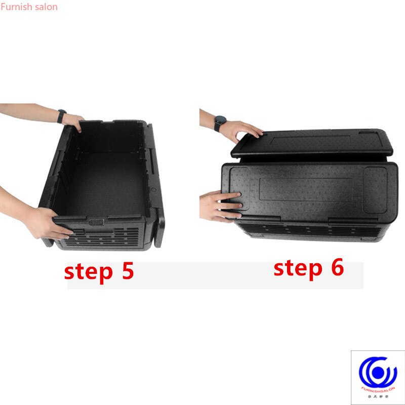 TV show Foldable Iceless Cooler Sweettreats 60L Collapsible Insulated can Portable Waterproof Outdoor Storage Box Thermo Cool