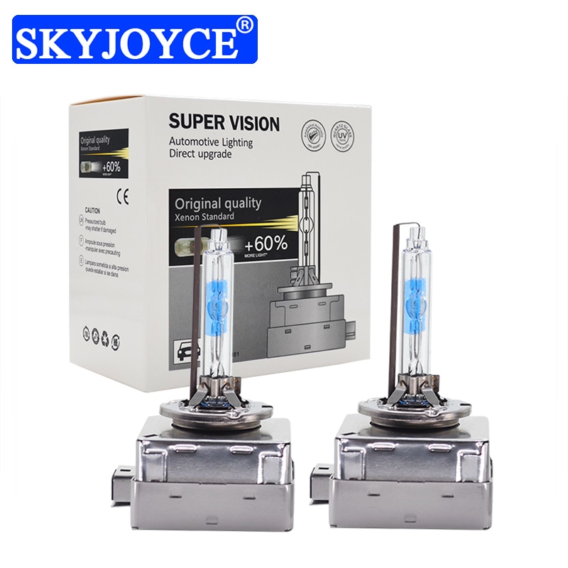 SKYJOYCE 2PCS Original Super Fast Bright 5500K Xenon D1S HID Bulb 12V 35W D3S Xenon Auto Headlamp OEM HID Light For Car