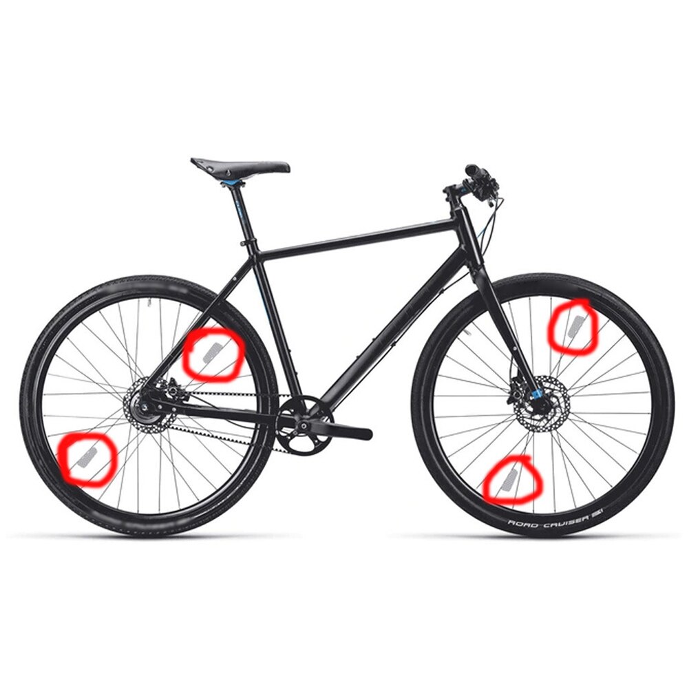 4 stücke Für freundlicher Erwachsene Ich bin Freien Wasserdichte Fahrrad Sprach Reflektor Streifen Selbst Stock Styling Felge Reifen Nacht Sicherheit Warnung