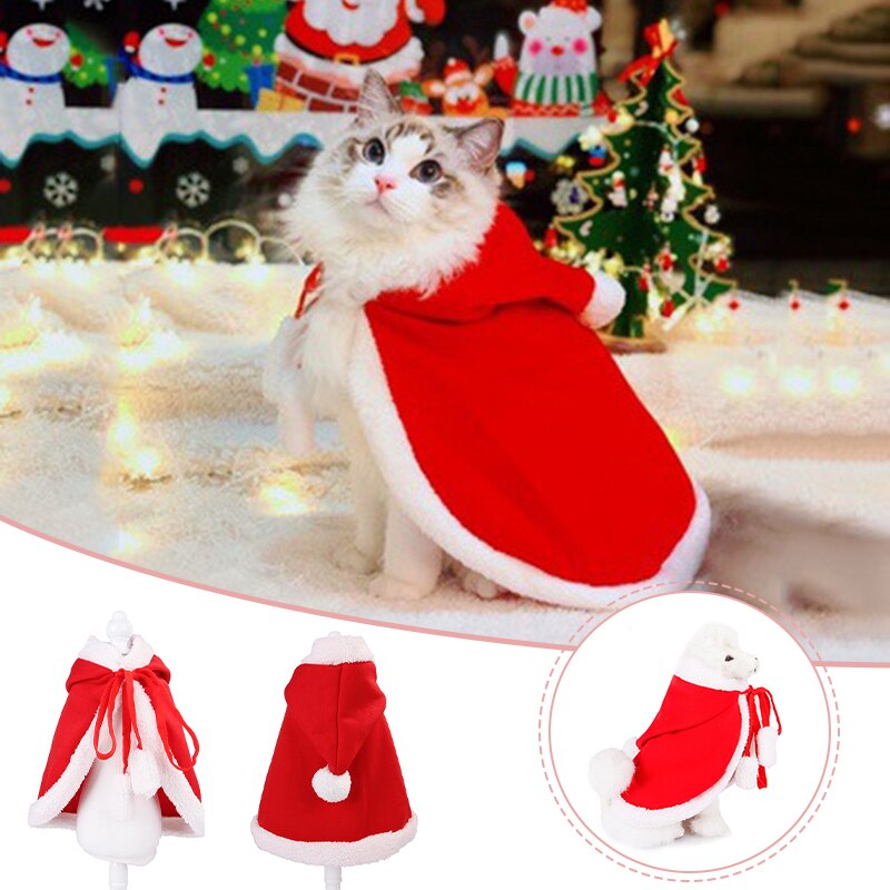 Kerst Huisdier Mantel Kerstman Cape Zachte Honden Klassieke Leuke Huisdier Jurk Outfit Leuk Mantel Voor Hond Kat Dress Up jaar Huisdier Kostuum Mantel