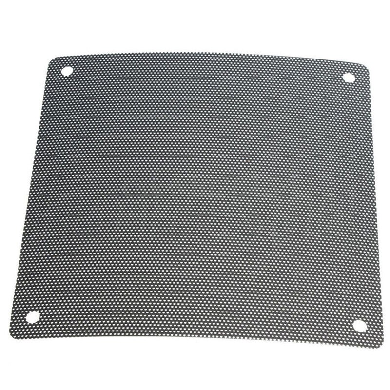 5 stuks/partij 120mm snijdbare zwarte pvc pc-ventilatorstoffilter stofdichte behuizing computergaas