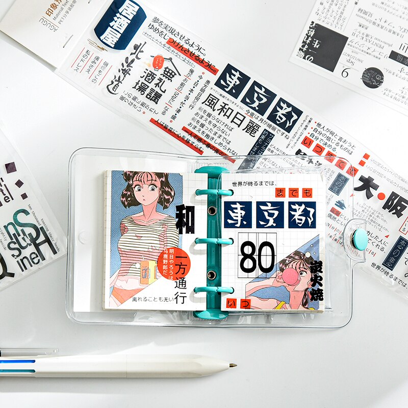 Collage Letters Huisdier Transparedecorative Stickers Scrapbooking Sticker Stationaire Album Kantoor Accessoires Art Supplies