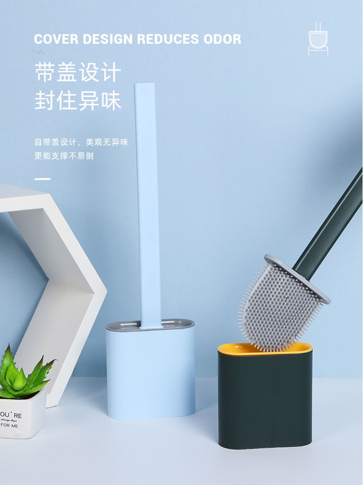 Brosse wc en silicone, brosse wc écologique, nettoyant pour salle de bain, brosse wc escobilla, outils de nettoyage pour la maison  ac50cb