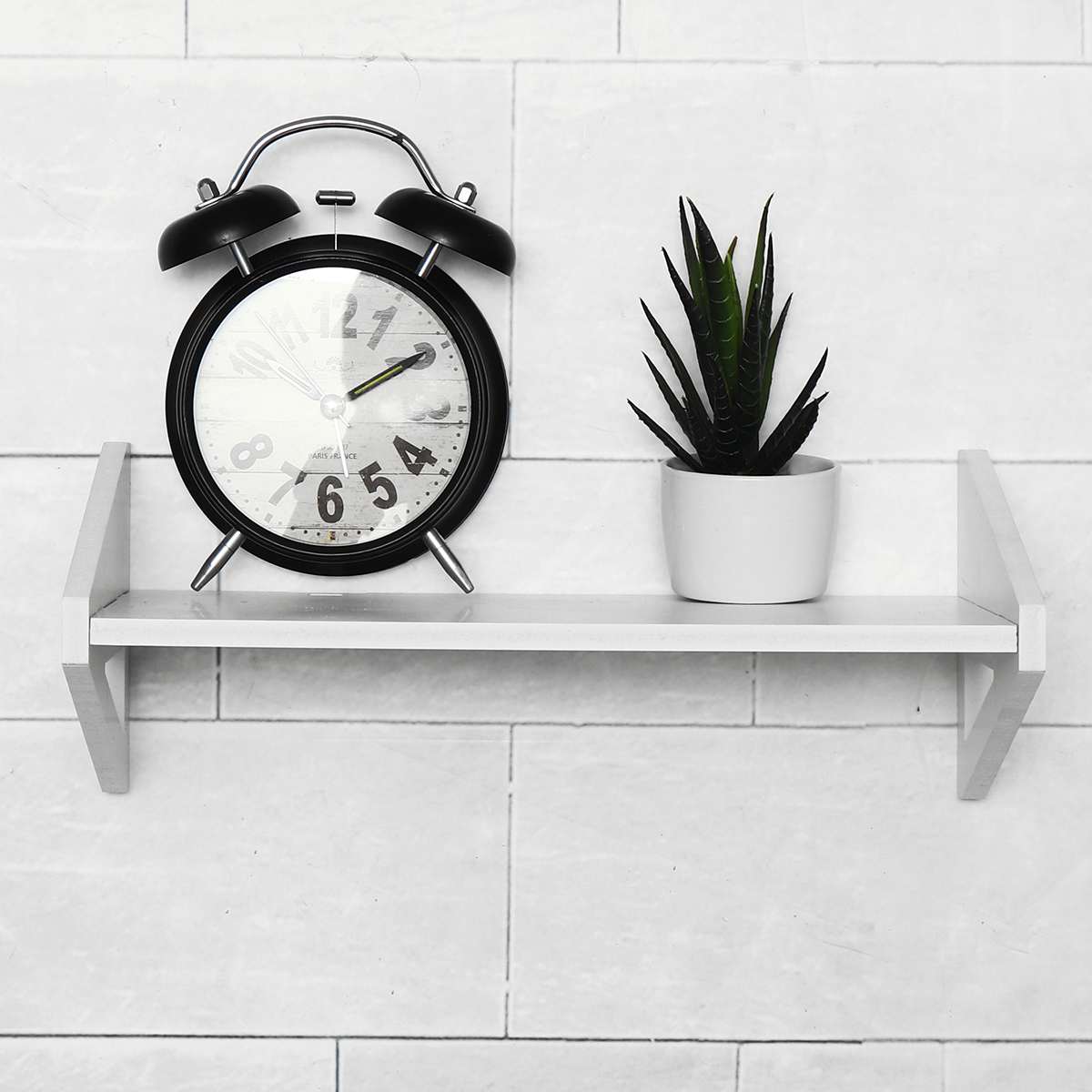 White Wall Shelf Wall Mounted Storage Rack Organization For Bedroom Kitchen Bathroom Shower Corner Storage Shelf DIY Kid Room