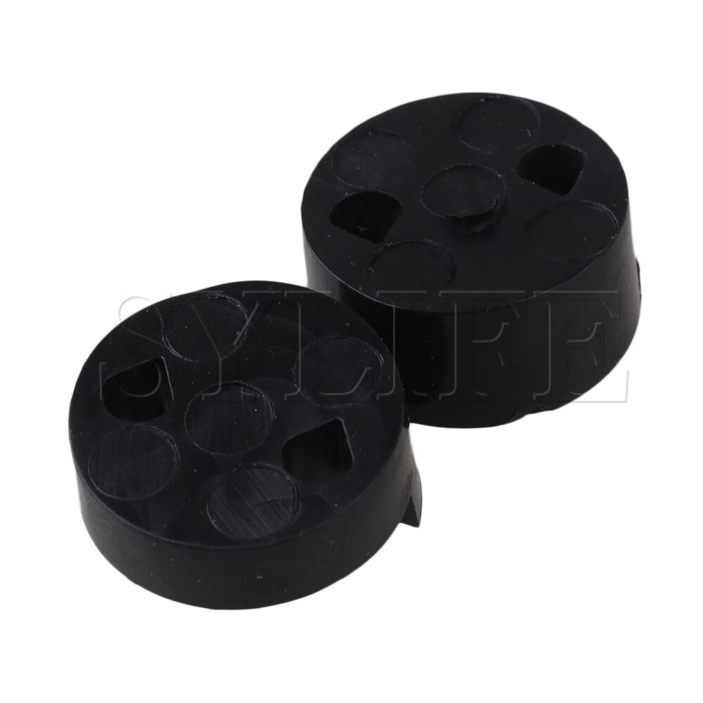 5x Zwart 3/4-4/4 Viool Sliding Mute Ronde Rubber Dempers