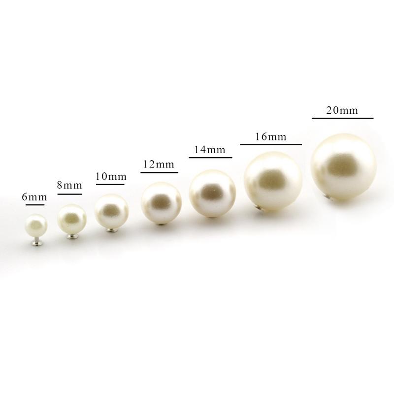 100pcs DIY Clothing Accessories Pearl Cap Rivets Craft Repair Pearl Knitting Lace Hat Hair Uppers Decor Accessories