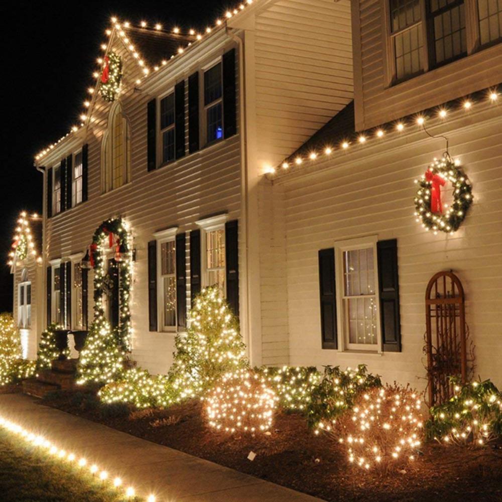 Kerst Guirlande LED Gordijn Ijspegel String Light 220V 10M 100Leds Indoor LED Party Garden Stage Outdoor decoratieve Licht