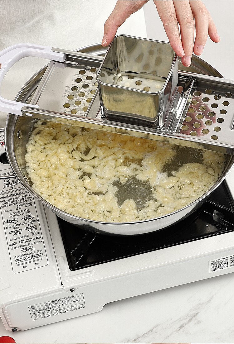 Pasta Machine Manual Noodle Spaetzle Maker Stainless Steel Blades Dumpling Maker Pasta Cooking Tools Kitchen Accessories