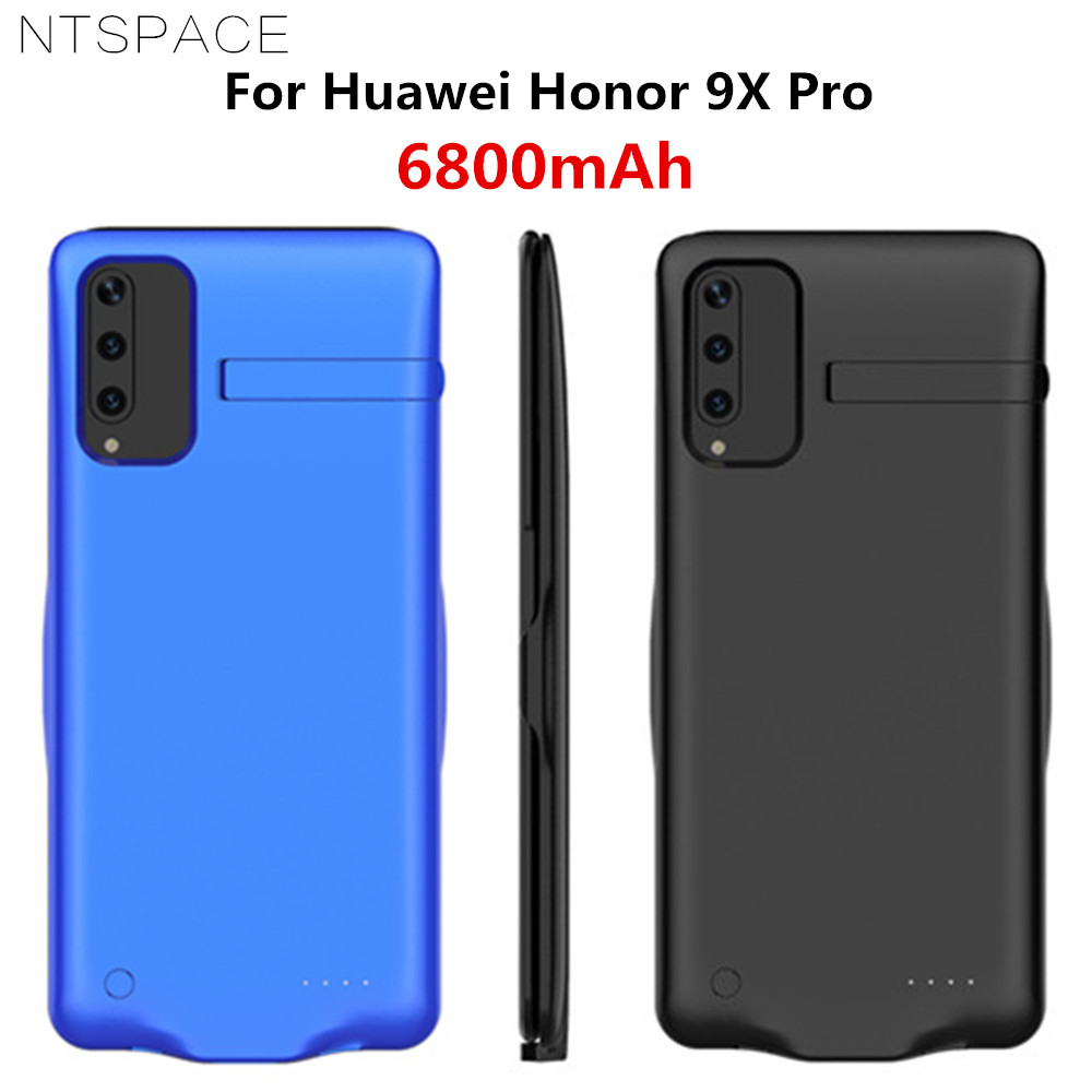 NTSPACE 6800mAh batterie etui téléphone huawei Honor 9X Pro batterie externe de secours étui pour huawei Honor 9X boîtier d'alimentation avec support