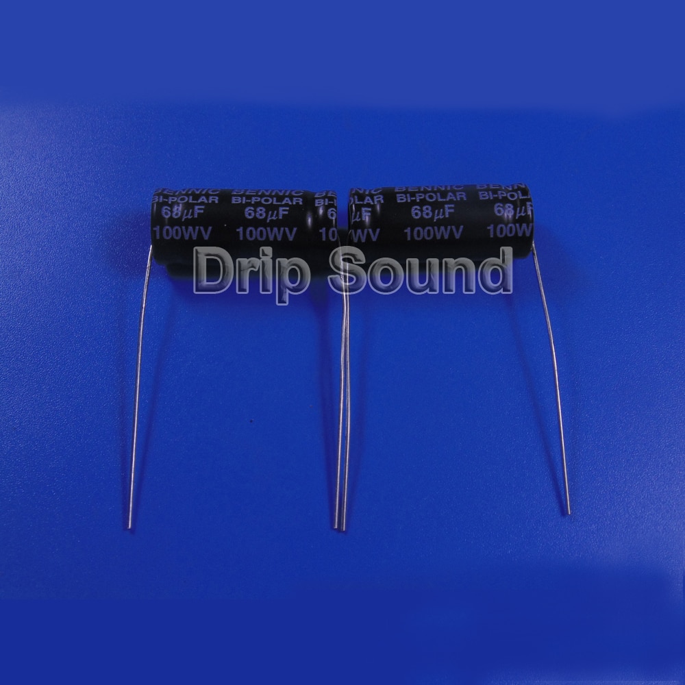 2 stuks 12uf-100uf 100v luidspreker frequentiedeler versterker crossover luidsprekers filter circuit bipolaire niet-polariteit condensator
