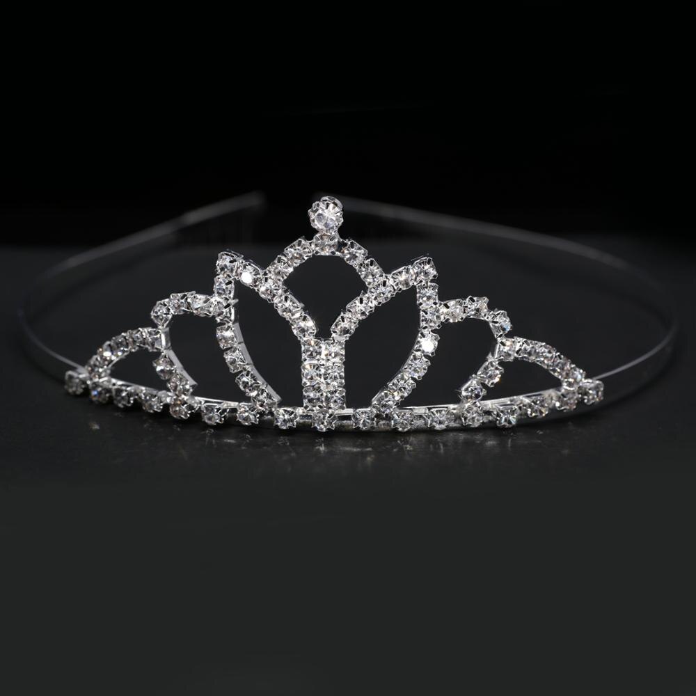 Charmante mariée couronne bandeau diadèmes de mariée argent cristal coiffure fête cérémonie broche couronne cheveux accessoires avec peigne HG05: HG8