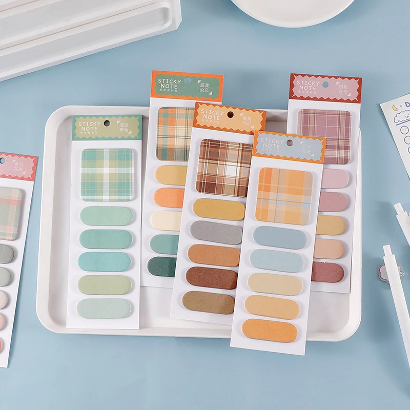 120 Sheets/Pack Leuke Memo Pad Kleurrijke Sticky Notes Briefpapier Planner Stickers Kawaii Notebooks Kantoor School Bericht Levert