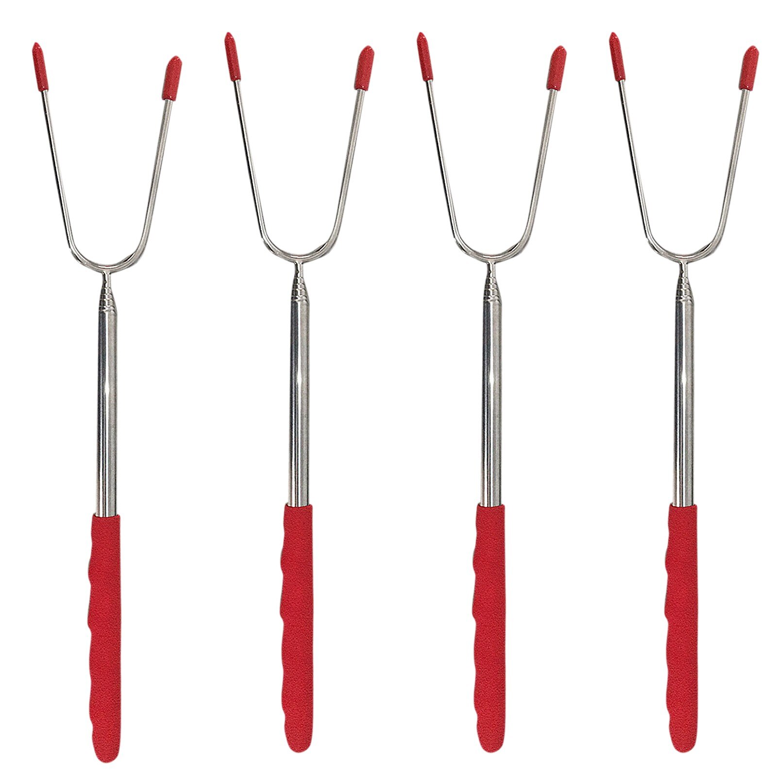 Stainless Steel Grilled Meat Barbecue Fork Fruit Fork Dessert Fork BBQ Tool Meat Forks Cooking BBQ Motor Automatic Outdoor #41: RD