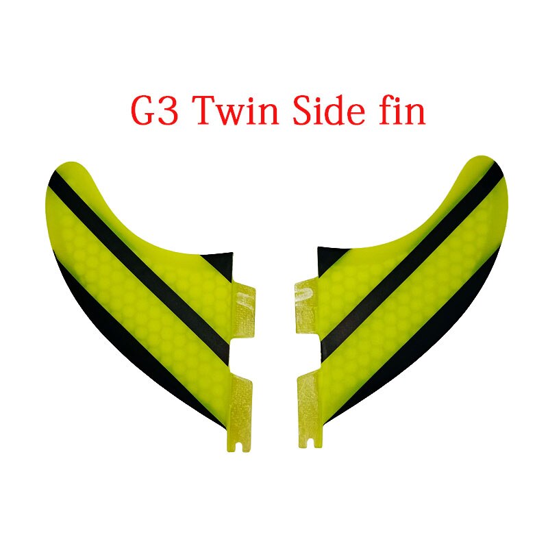 Quad fin Surfboard Fins 4PCS Set for FCS II box G7 +G5 size fiberglass Honeycomb with carbon L +M size FCS II Fins surf Fin: Twin-G3