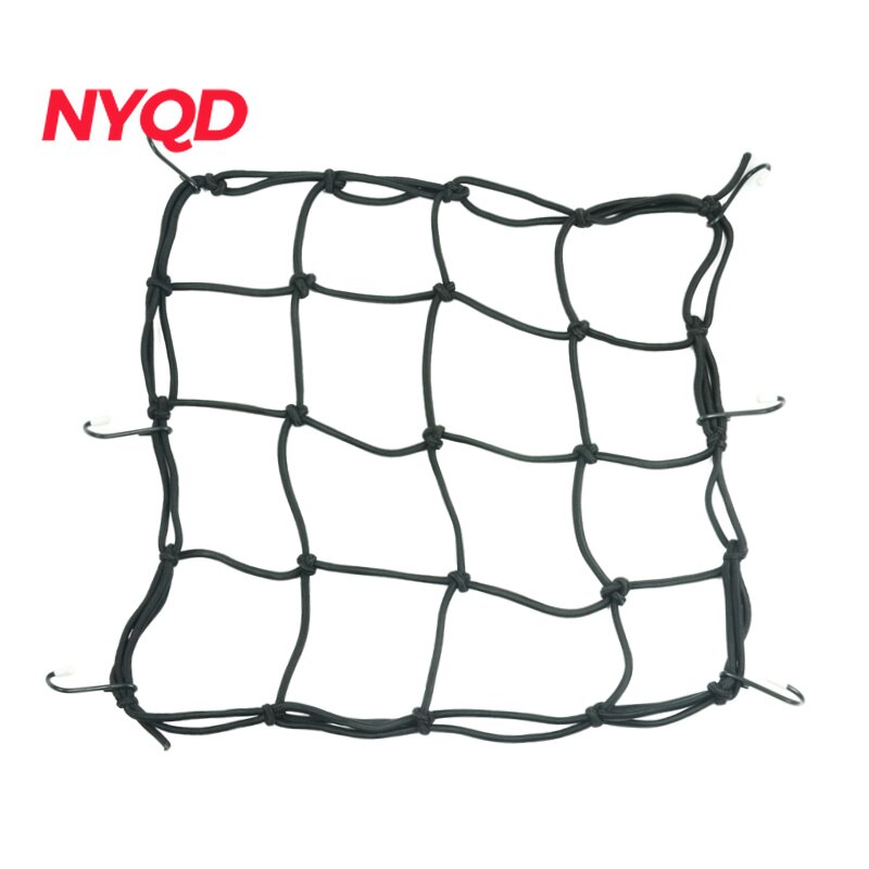 6 Hooks 30*30cm Motorcycle Mesh Net Bag Luggage Cargo Bungee Net Bag Storage Carrier Bag Helmet Holder for Motorcycle Scooter