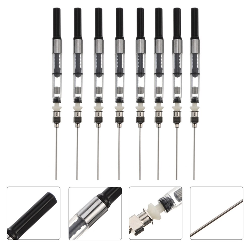8 Stuks Universele Vulpen Inkt Absorptie Inkt Spuit Gereedschap Pen Inkt Schokdempers