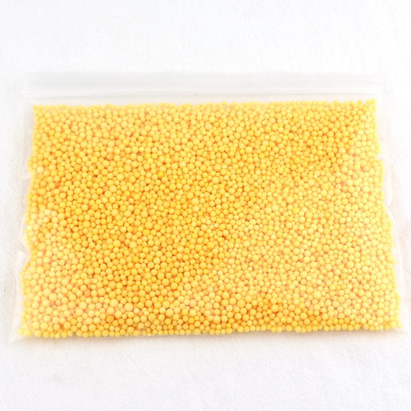 Liplasting diy håndværk leverer mini skum kugler styrofoam fyldning perler boligindretning bold legetøj!: Gul